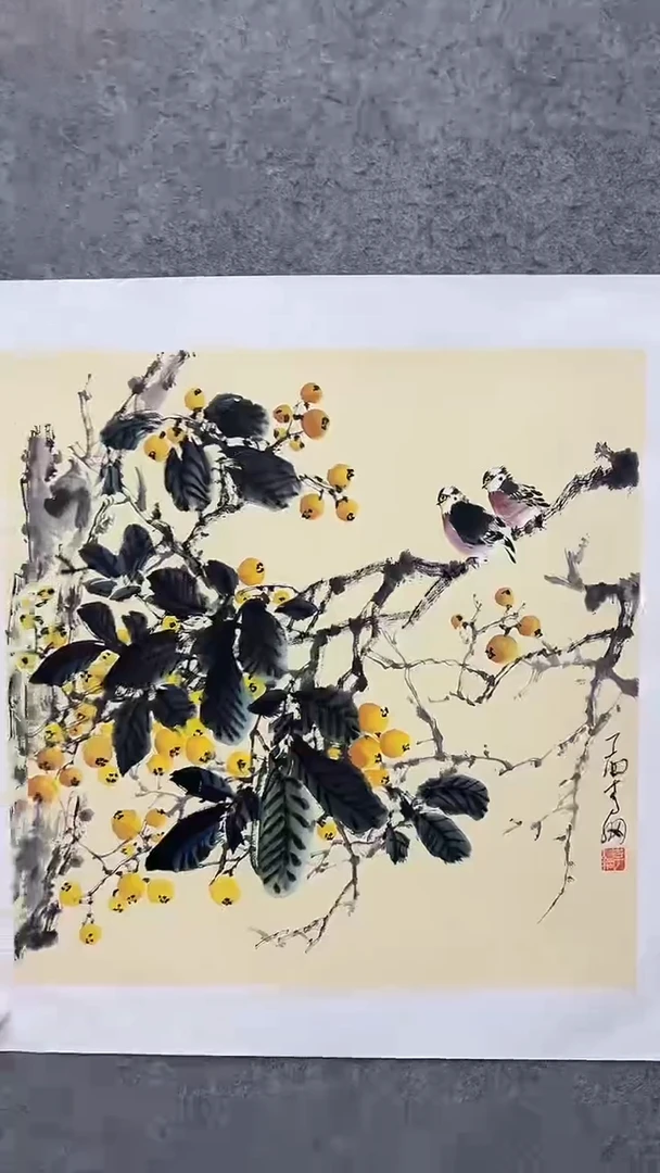 国画李纲-4平尺-花鸟国画