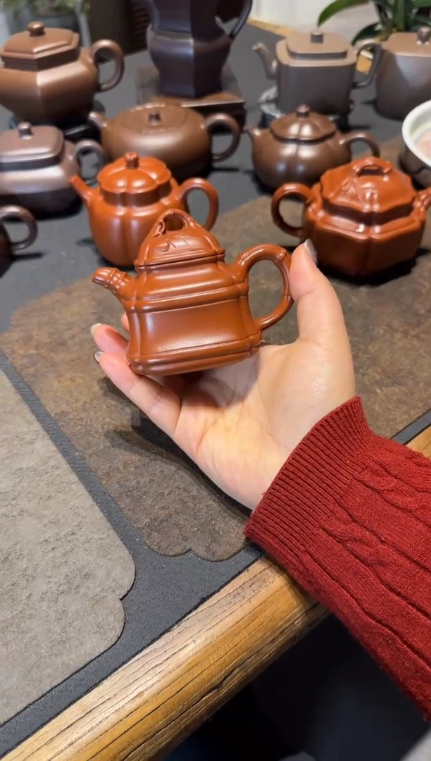 【闪购商品】紫砂茶壶四方竹鼎