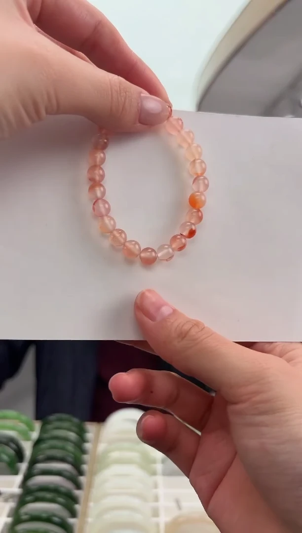 未镶嵌手串南红玛瑙光**测2