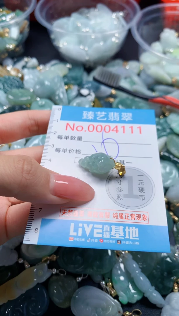 翡翠未镶嵌吊坠(不含链)4111