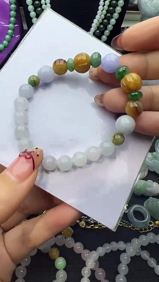 未镶嵌手串翡翠玉珠