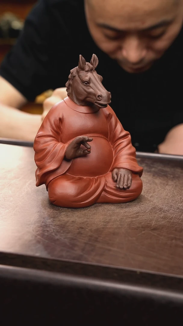 紫砂茶宠小**人马仙