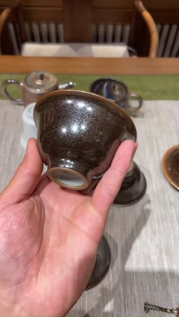 杯子奶**锅天予窑长庚压手杯