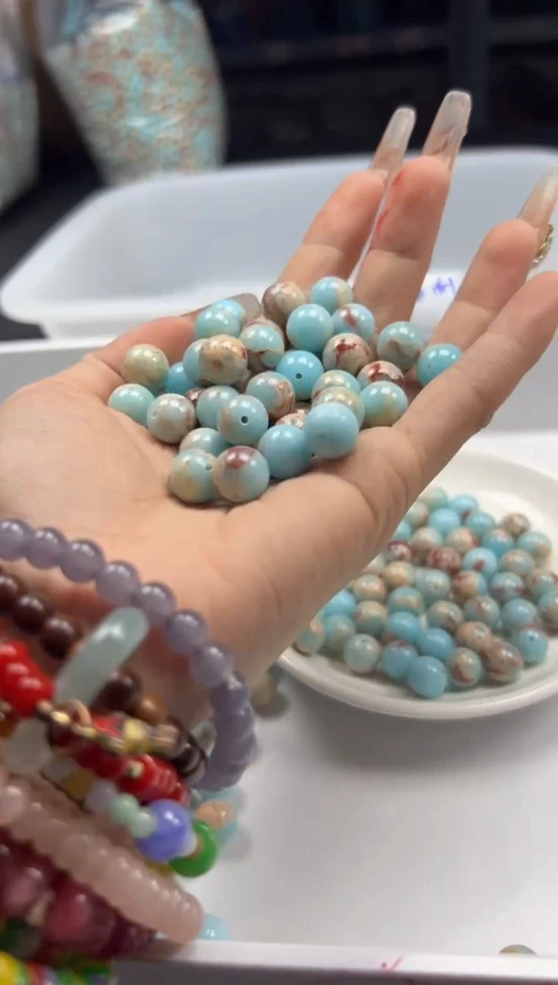 玛瑙/玉髓颈饰未镶嵌w353寿山石10mm*20颗