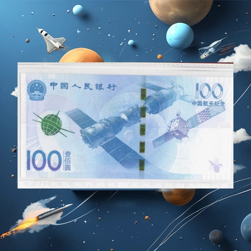 航天纪念钞单张不挑号简装