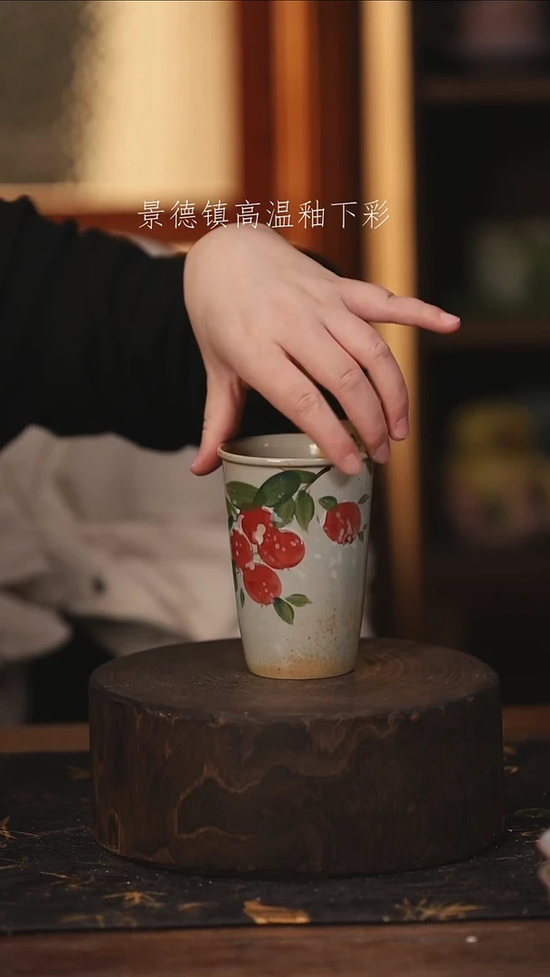 陶瓷景德镇高温釉下手绘陶瓷@L699@