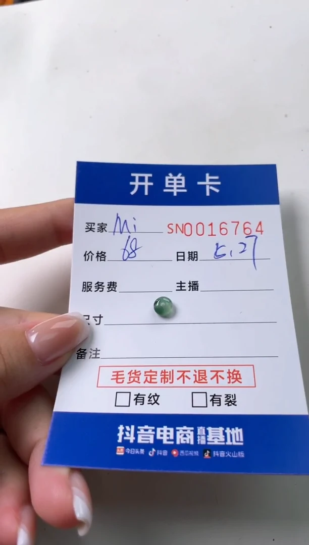 翡翠未镶嵌颈饰00016764