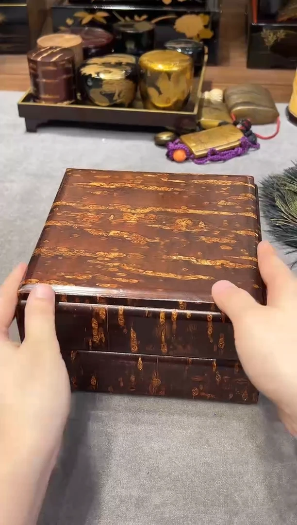 樱皮 两段 大漆漆器大漆漆器