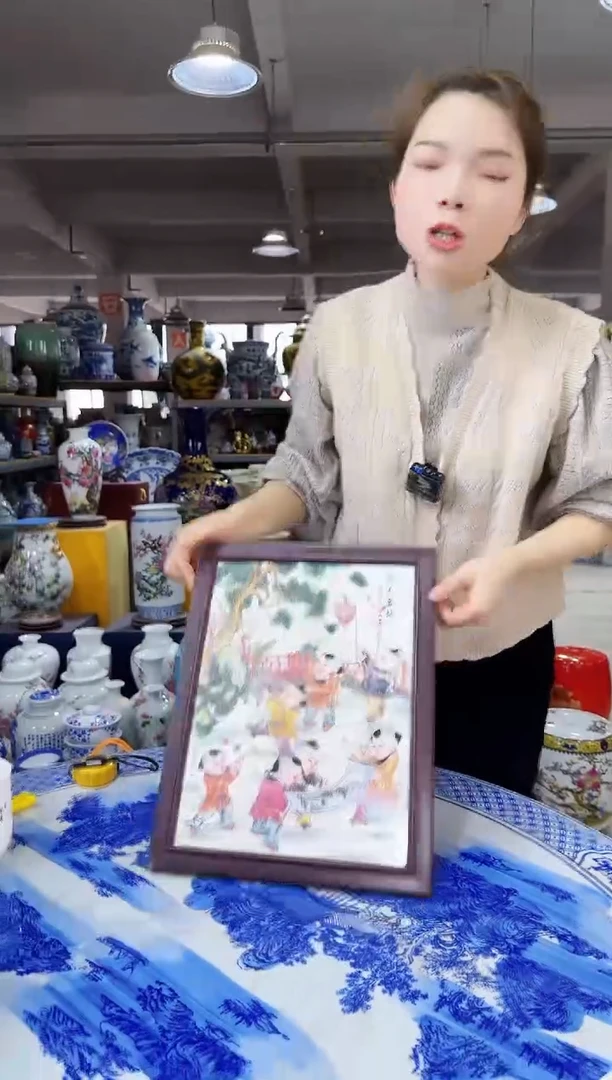 摆件瓷板画77777