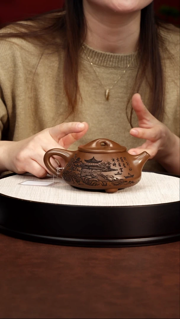 茶壶紫砂 景舟石瓢 明朝土 蒋琴 约240cc