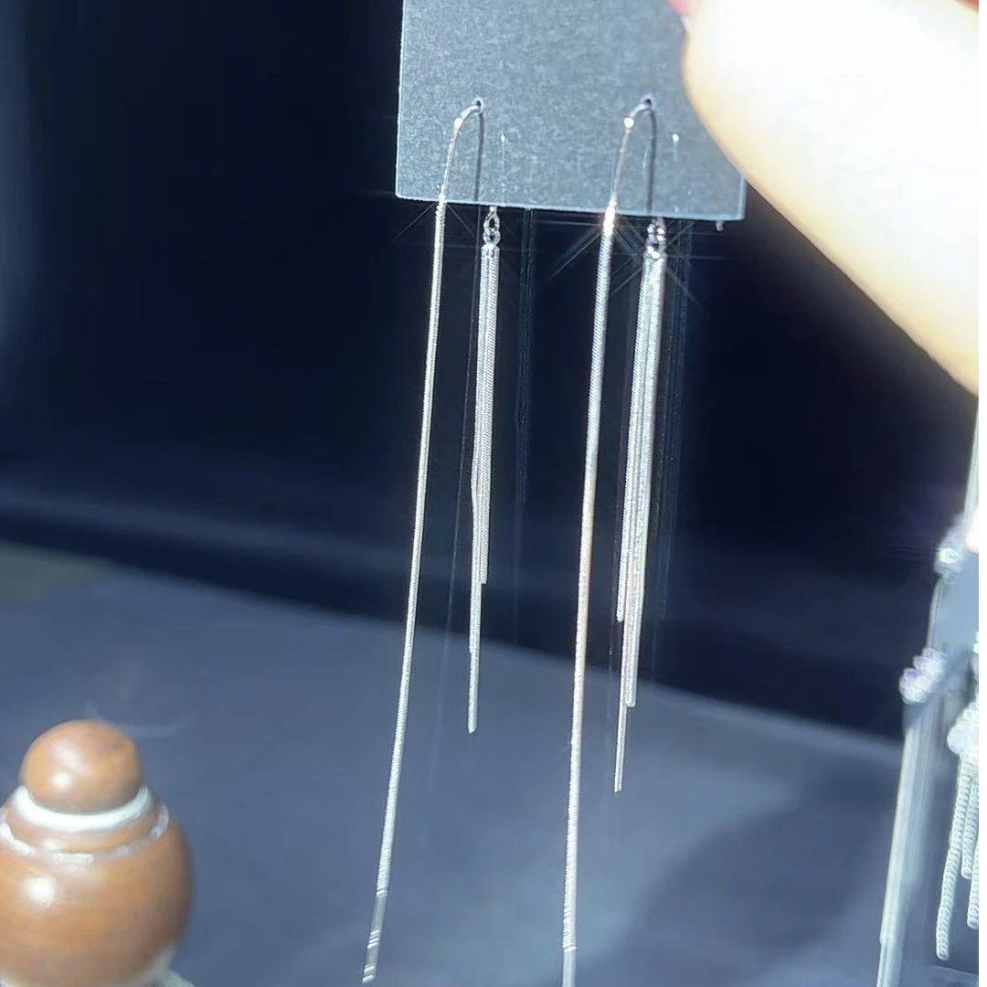 铜合金耳饰 时尚简约款流苏耳线百搭款0042