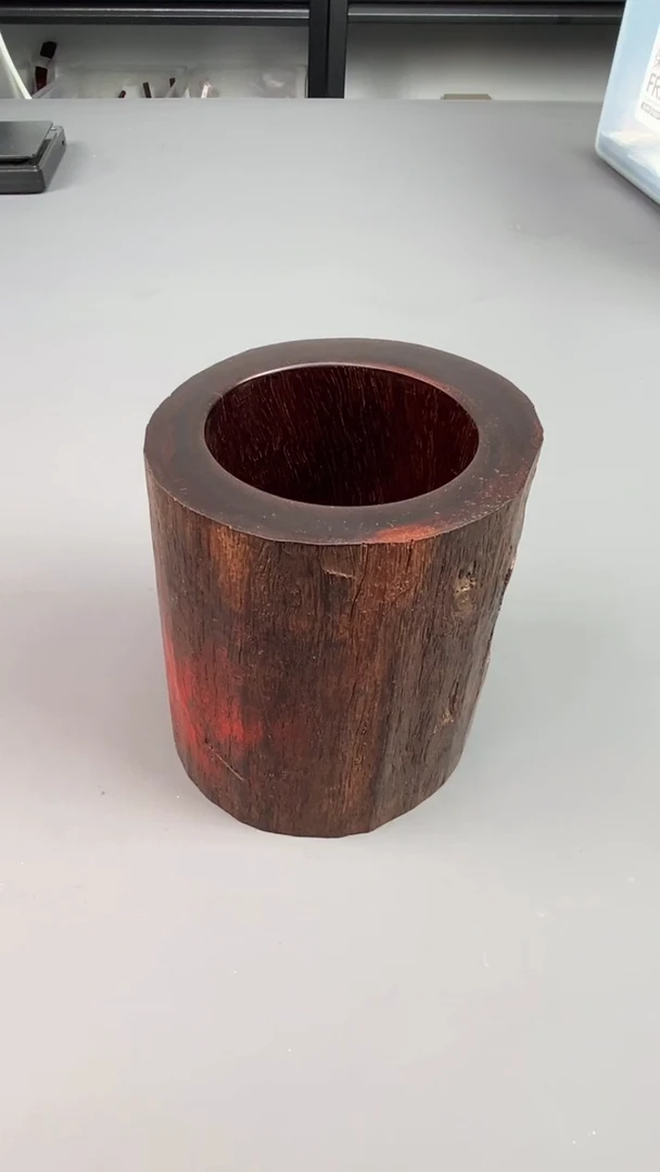 【闪购商品】檀香紫檀（小叶紫檀）把件印度小叶紫檀 笔筒 拍