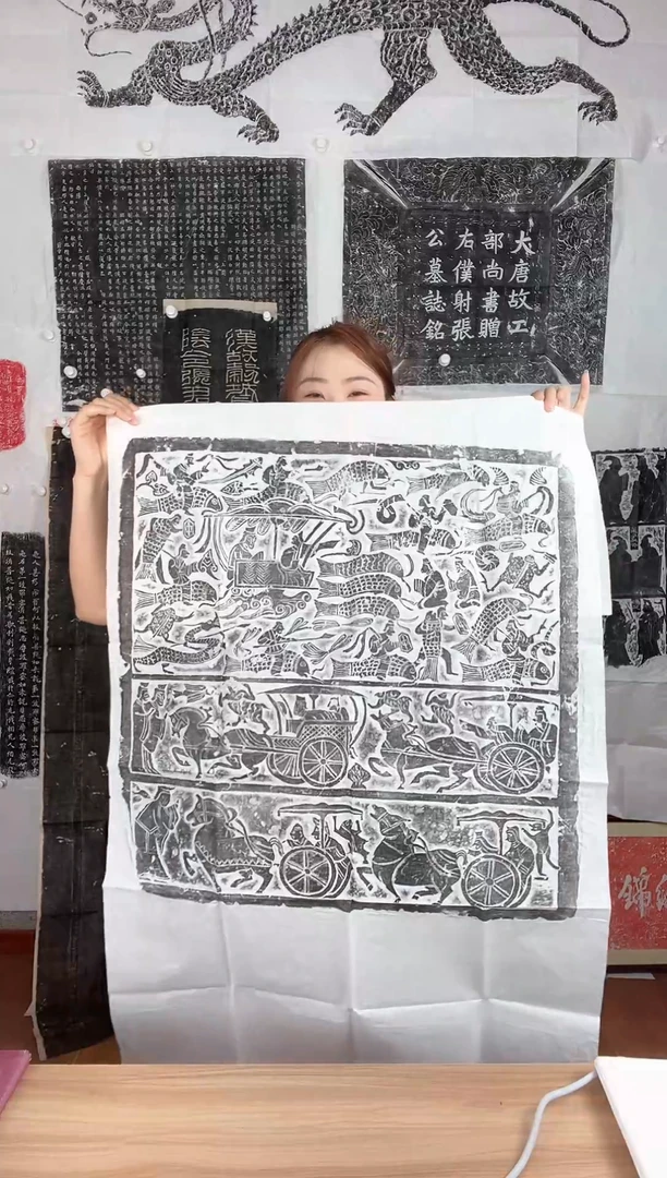 昌化石印石河伯出行图