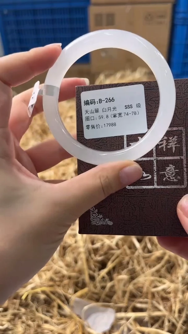 未镶嵌手镯石英质玉B-266