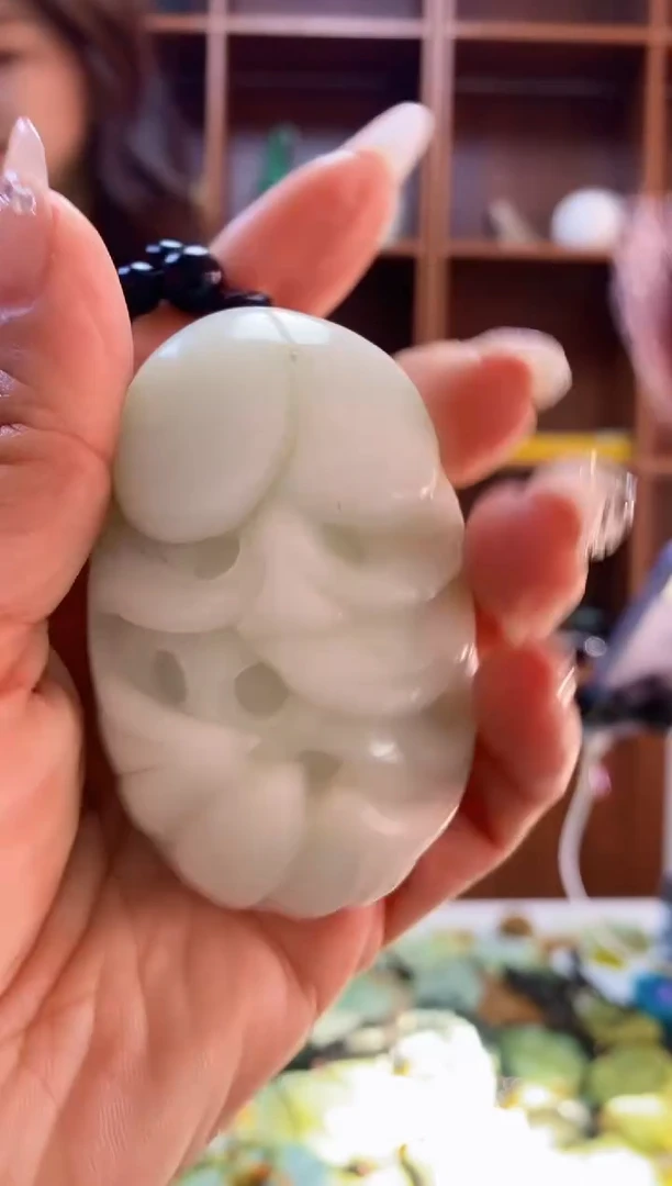 未镶嵌蛇纹石玉手把