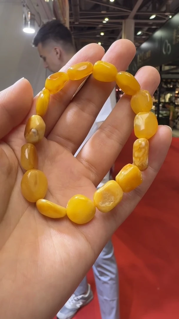 未镶嵌琥珀手链杭州珠宝展假一罚十