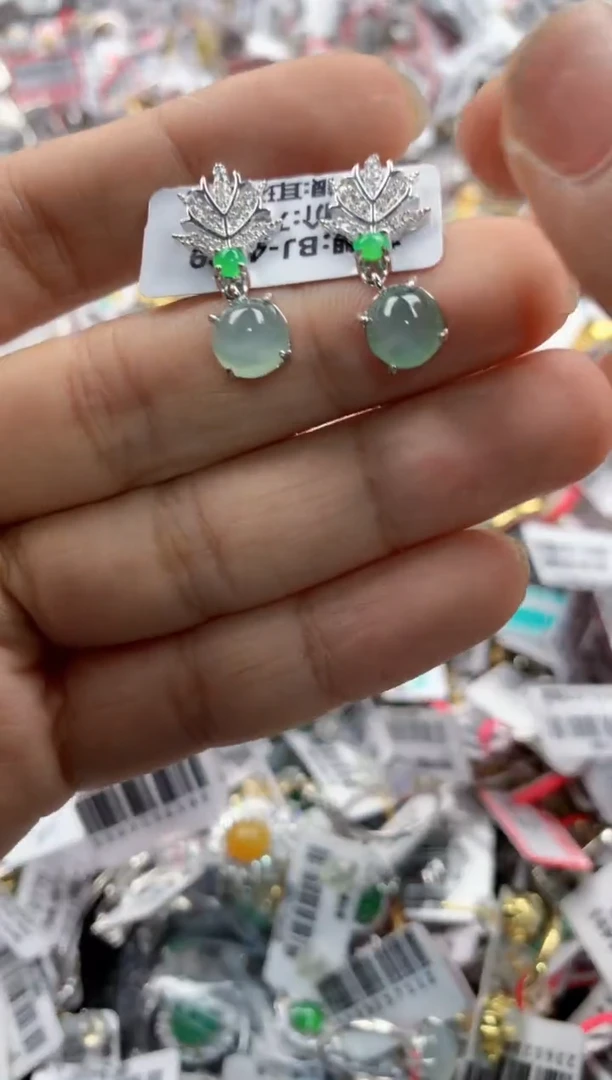 银S925镶嵌戒指翡翠444    6