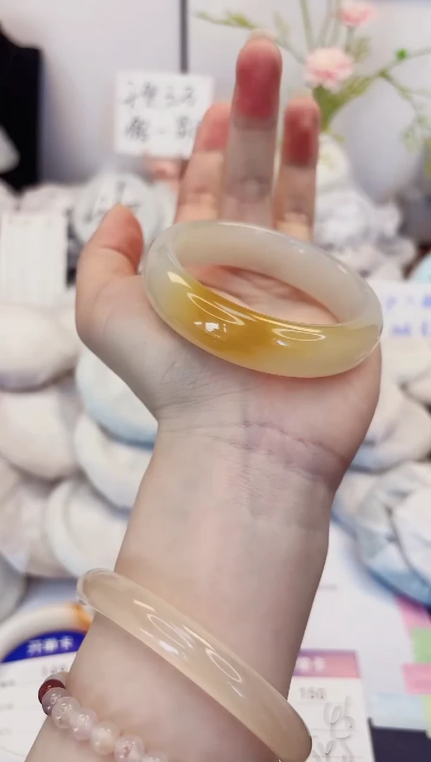 【闪购商品】石英质玉手镯未镶嵌150-财气镯-圈口54