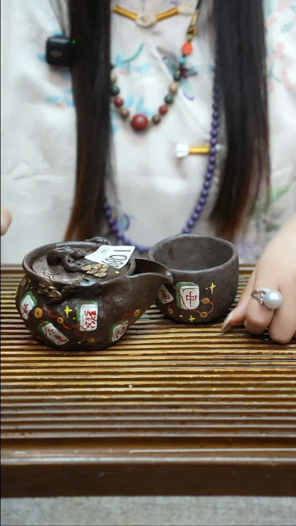 万古烧粗陶手工茶具