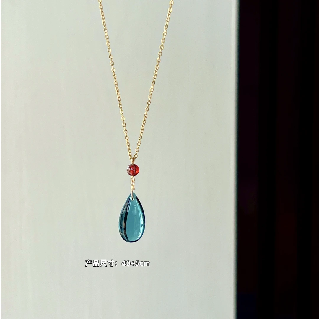 钛钢项链 哈尔的移动城堡小众钛钢镀金项链气质轻奢时尚锁骨链