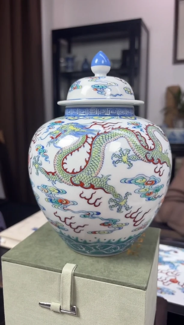 摆件瓷立方-涂杏花专场3259