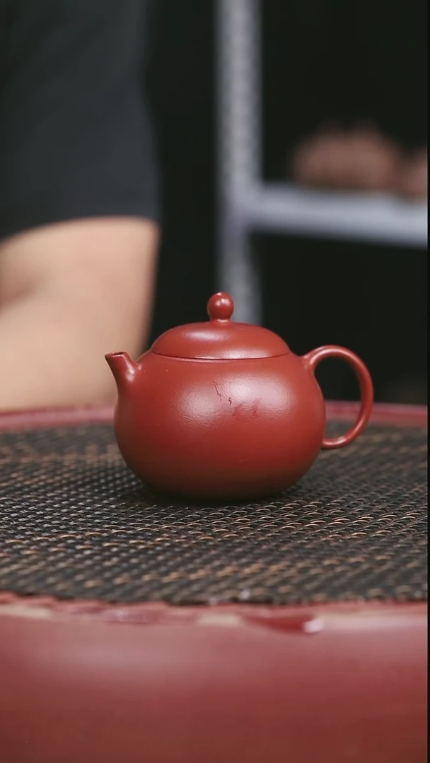 茶壶紫砂至*25号全手工朱泥西施140CC
