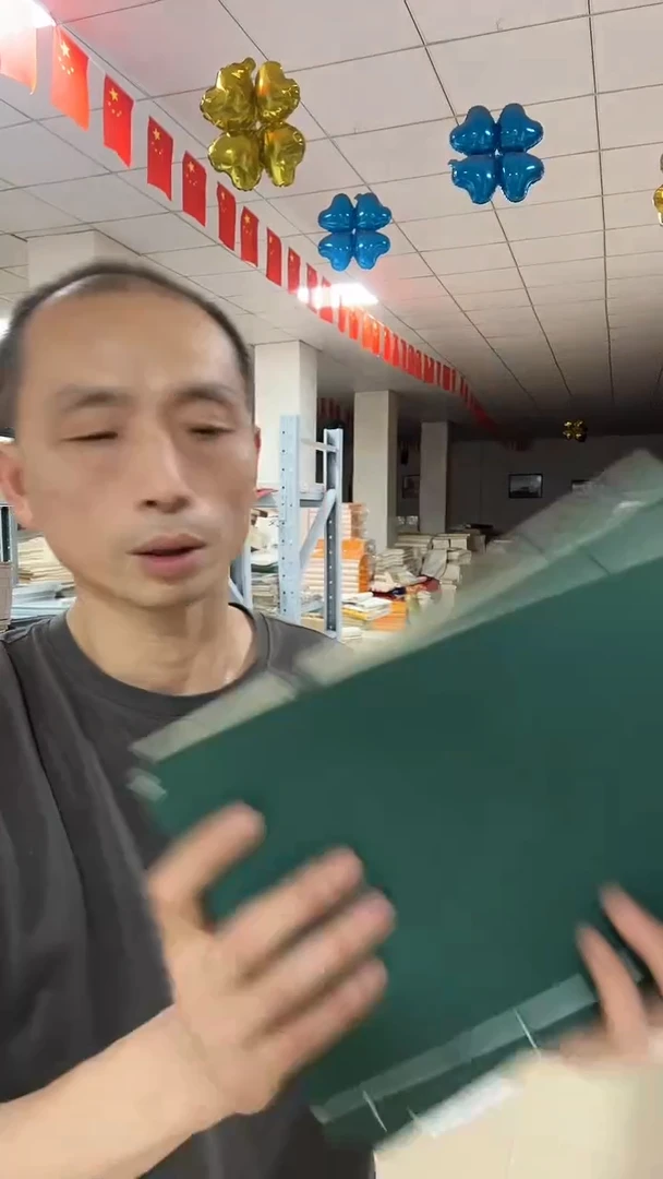 墨绿/麻宣三公分竖格40页5本