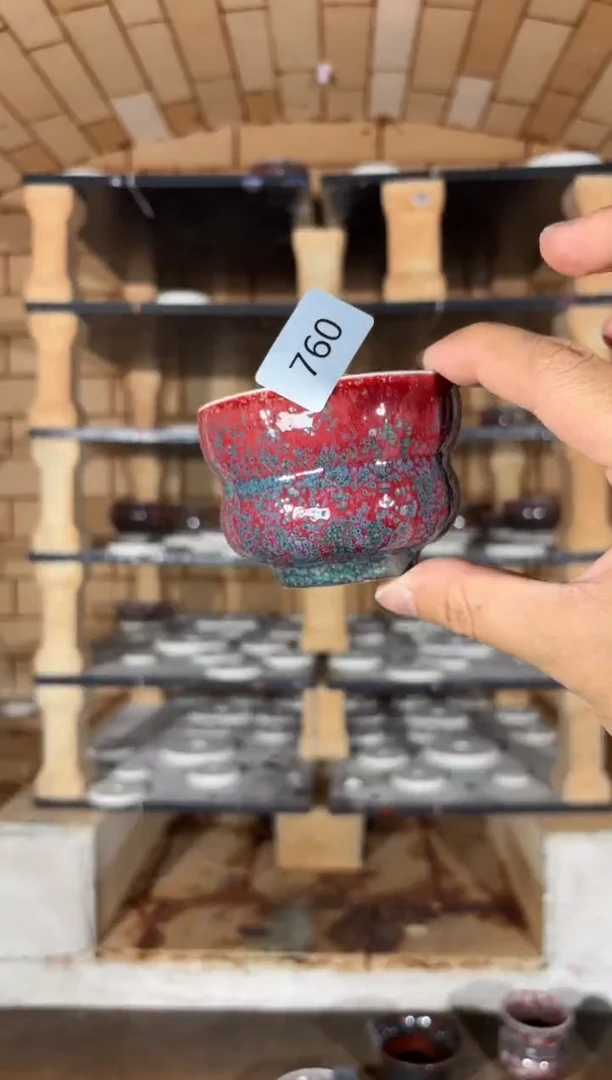 摆件精品窑变钧瓷茶器