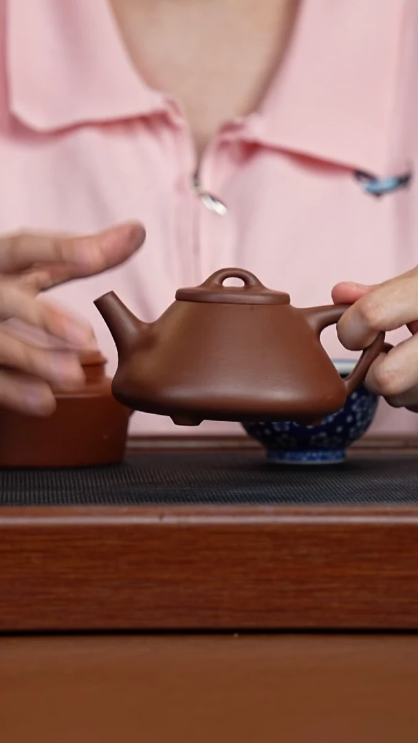 茶壶紫砂深井紫泥子冶石瓢