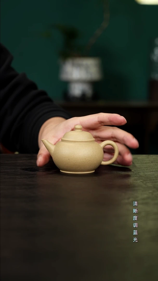 茶壶紫砂宜兴原矿   本绿  水平  110cc