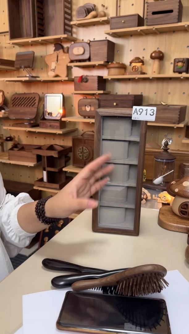 木913北美黑胡桃五表位手表盒特价