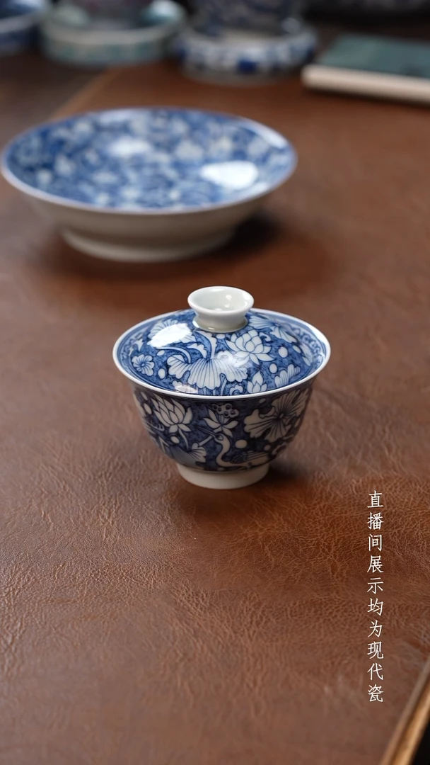 茶器茶器一鹭盖碗