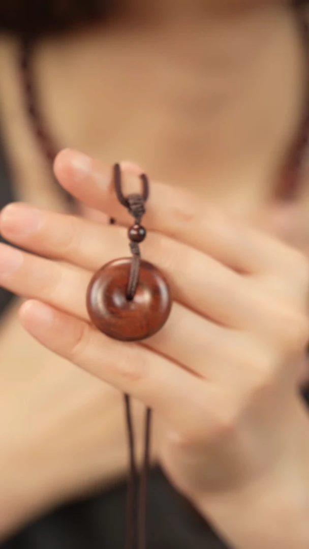黄花梨/降香黄檀吊坠平安扣小号-2.6cm