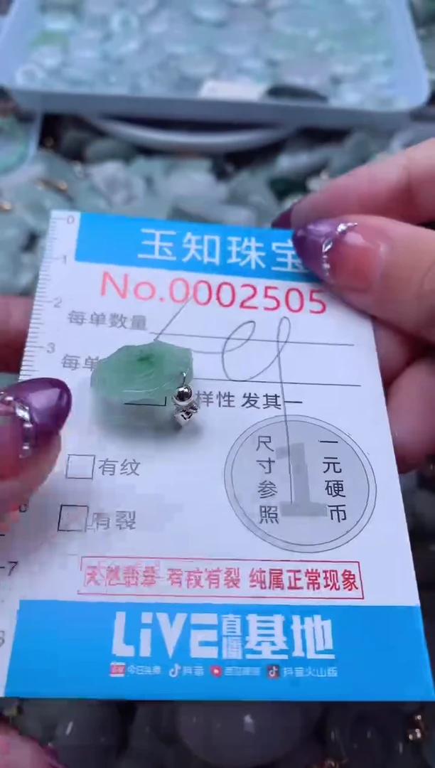翡翠未镶嵌吊坠(不含链)2505