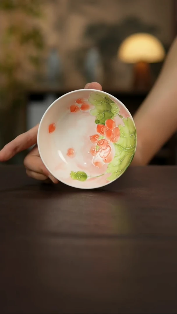 杯景德镇陶瓷杯碗柴烧多人