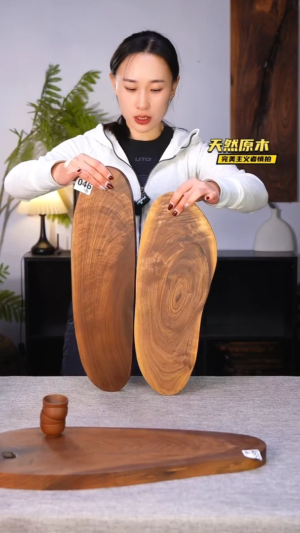 木北美黑胡桃原木.干裂疤结不属于商品质量问题完美主义者慎拍