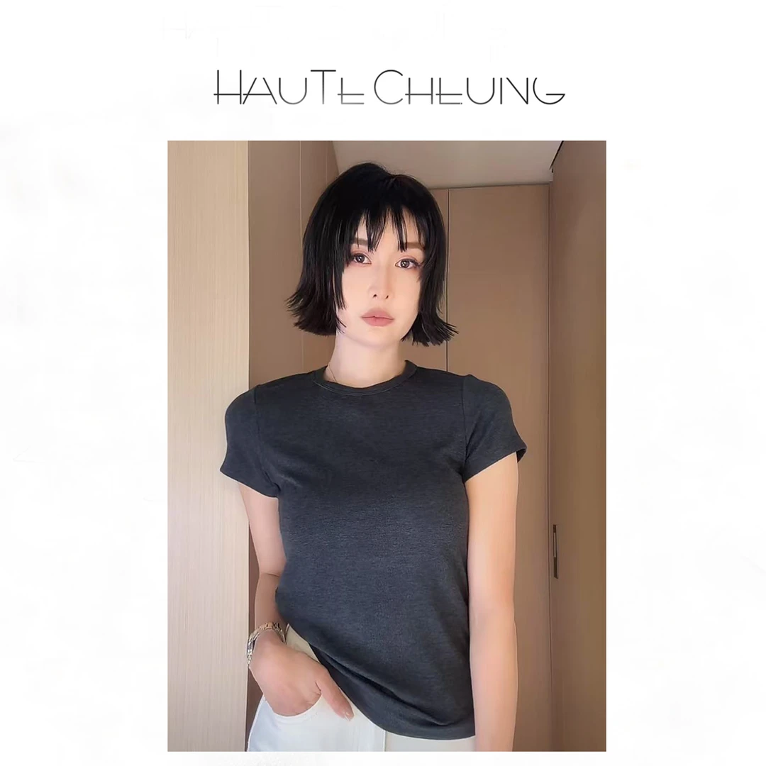 Haute Cheung TOT 夏季多色基础 轻薄 凉感 高弹时尚感 短袖 A057