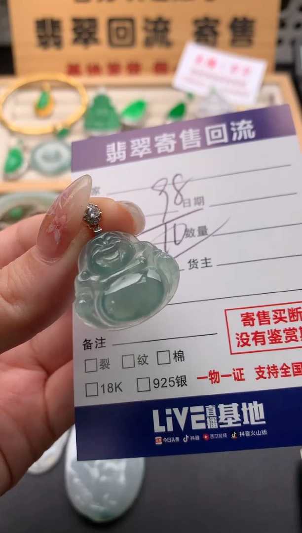 翡翠未镶嵌颈饰10134346