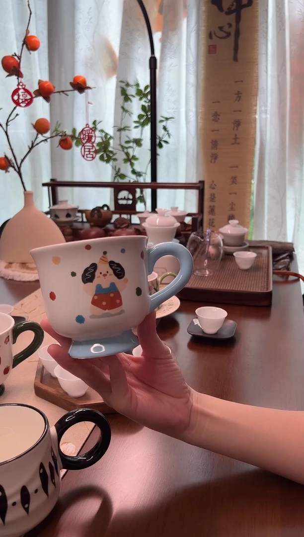 陶瓷马戏团系列 蓝色400ml