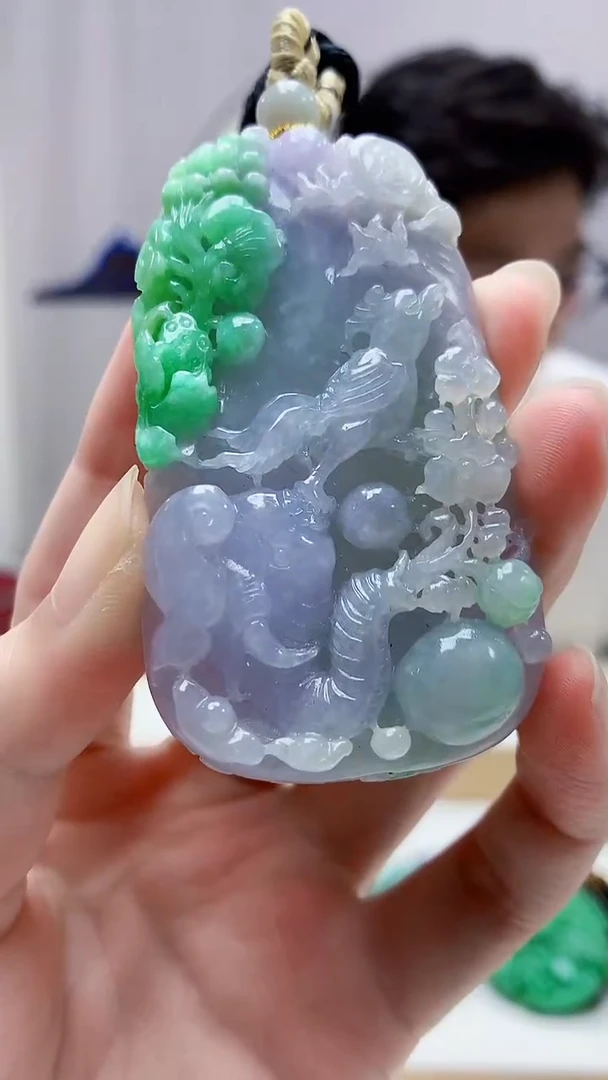 未镶嵌定制翡翠4688zm-毛货挂件108