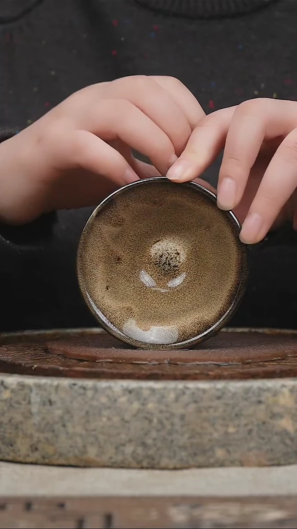 【闪购商品】紫砂茶壶天目釉窑变斗笠杯