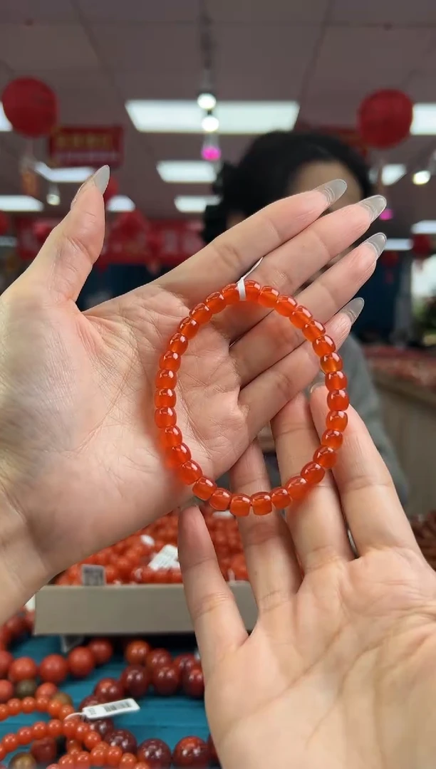 【闪购商品】南红玛瑙手串未镶嵌1.26-（多样式）