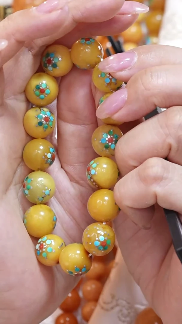 蜜蜡颈饰未镶嵌8355天然蜜蜡珠宝奇石云端妖孽全部保真