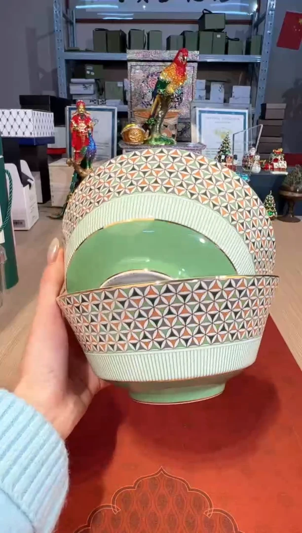 【闪购商品】杯177歌剧院面碗套二（绿）