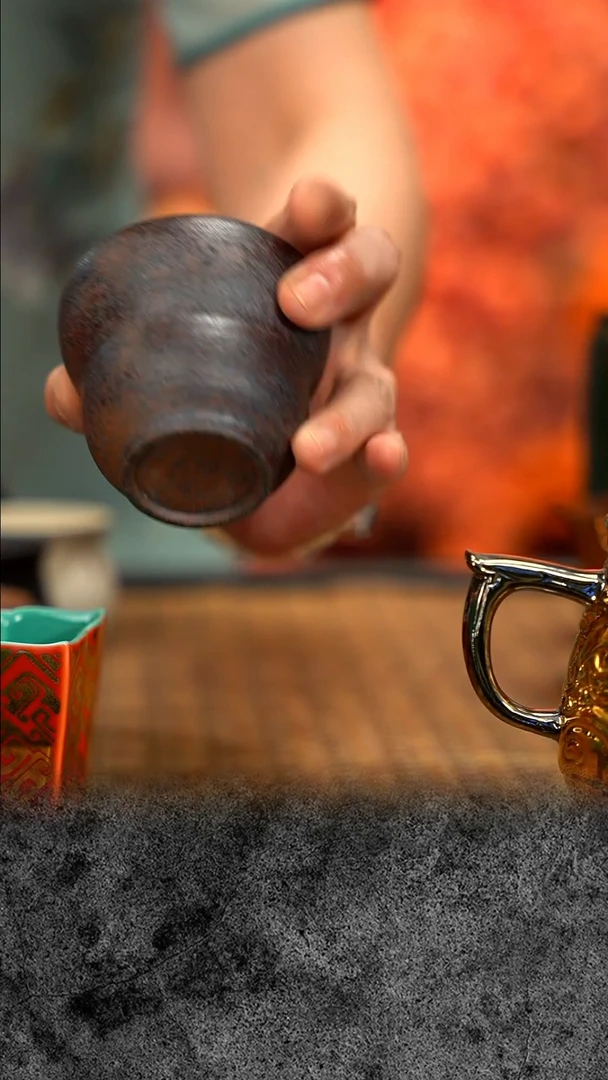 紫砂 宜兴紫砂 柴烧  葫芦杯