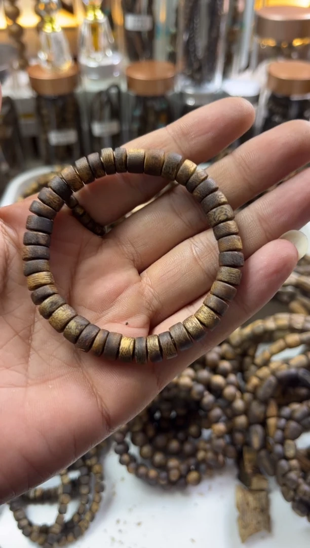 【闪购商品】沉香手串板头 白棋片珠 多样性选其一