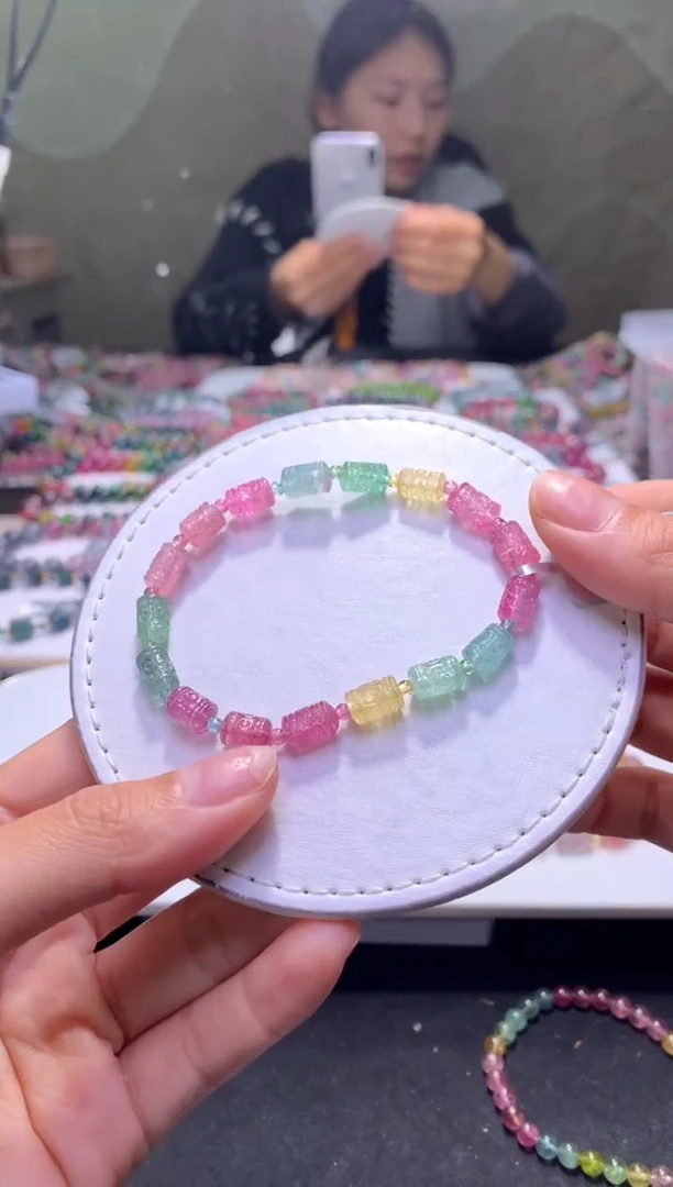 未镶嵌手串碧玺A60【天然碧玺】