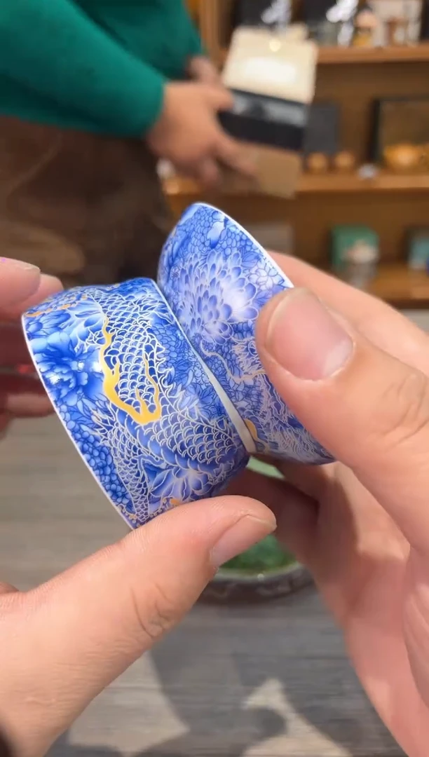 【闪购商品】蓝掐丝茶漏茶具茶具