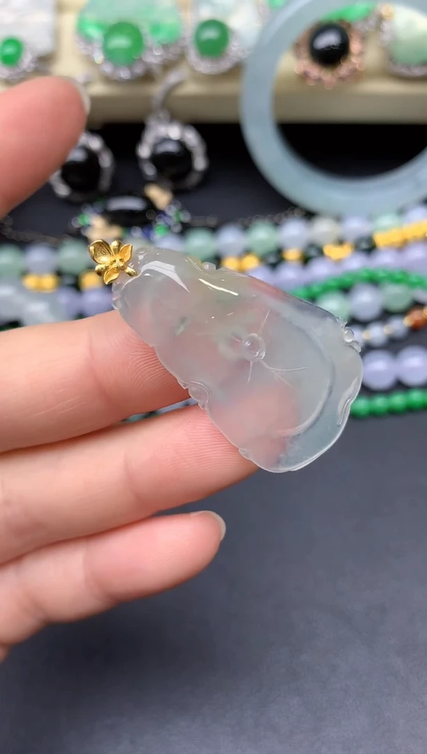 颈饰未镶嵌翡翠17-雪姐翡翠天天见