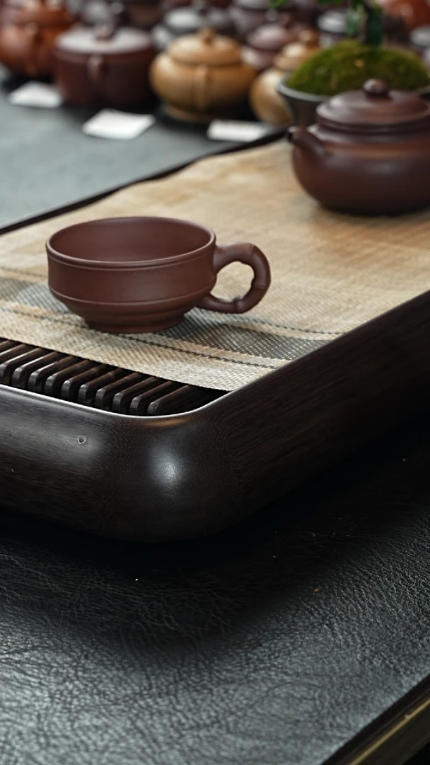 【闪购商品】紫砂其他@@带把竹节杯